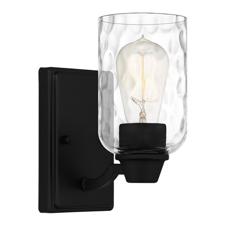 Quoizel Acacia 1-Light Matte Black Wall Sconce ACA8604MBK